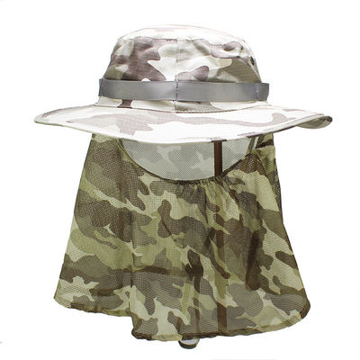 chapeau unisexe de seau de protection UV extérieure de 62cm UPF 50+ avec la couverture de cou