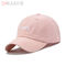 Le coton 100% 5 casquettes de baseball de panneau a courbé le chapeau 58cm de sports de rose de bord