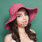 ODM d'OEM fait sur commande de couleur de Straw Sun Hats Sun Shade Pantone de femmes de raphia