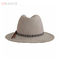 Chapeaux 100% mous surdimensionnés de chapeau feutré de la laine des hommes faits sur commande de chapeaux de chapeau feutré de cowboy d'OEM