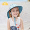 Pantone colorent les chapeaux du seau des enfants 48cm Flip Up Brim rayé