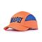 Chapeau orange avec le chapeau bleu de bosse de la CE EN812 de passage de chapeau de bosse de sécurité de broderie petite quantité