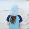 Coton 50+ 100% UV de chapeaux du seau des enfants larges réglables de bord