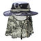 chapeau unisexe de seau de protection UV extérieure de 62cm UPF 50+ avec la couverture de cou