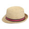 Straw Fedora Hat Womens Summer noir des hommes extérieurs de vacances 54cm 58cm