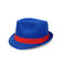 Logo fait sur commande 56cm de couleur bleue unisexe de Fedora Panama Trilby Hat Adjustable