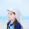 Les enfants de blanc de bain agitent la plage de chapeau de coton les enfants qu'UV d'été jouent des chapeaux Upf 50+