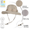 Seau simple de hausse respirable de bord de chapeau de Sun de pêche faite sur commande large de Logo Upf 50