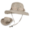 Seau simple de hausse respirable de bord de chapeau de Sun de pêche faite sur commande large de Logo Upf 50