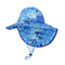 ODM de pêche bleu de polyester de coton de Searsucker Upf 50 de chapeau de plage d'enfant
