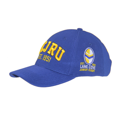 Une casquette de base-ball de course sur mesure, 6 panneaux réglables, broderie.