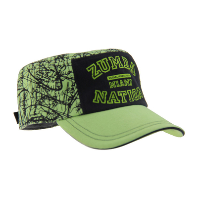 Personnalisation Chapeau de cadet brodé vert réglable en extérieur à la mode