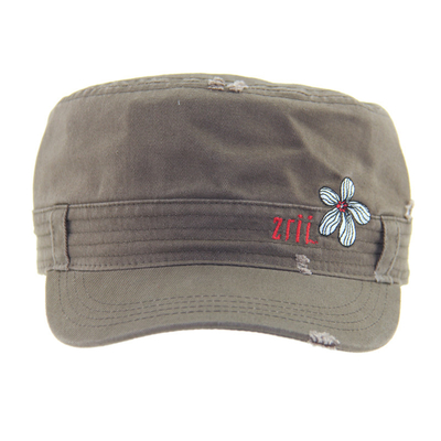 Chapeau militaire en coton vintage à la mode Chapeau militaire brodé réglable