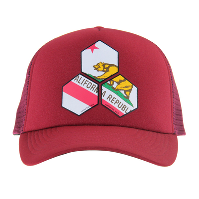 Impression personnalisée à la mode Chapeau rouge, bonnet de baseball d' été.