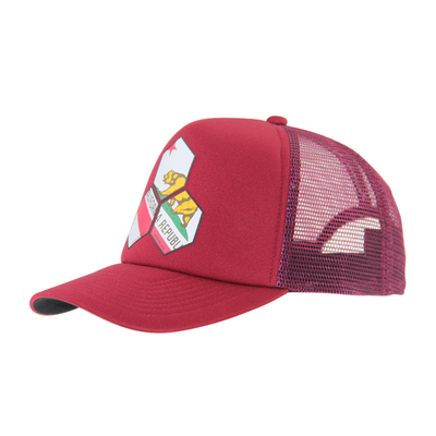 Impression personnalisée à la mode Chapeau rouge, bonnet de baseball d' été.