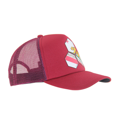 Impression personnalisée à la mode Chapeau rouge, bonnet de baseball d' été.