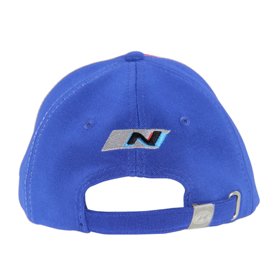 Caps de baseball de course ottomans tissés en polyester à 100% avec broderie sur panneau multi