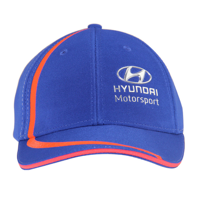 Caps de baseball de course ottomans tissés en polyester à 100% avec broderie sur panneau multi