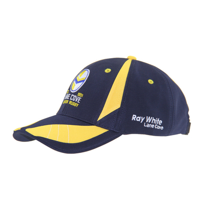 Casquettes de baseball de course en polyester sublimation ottoman avec logo à broderie plate