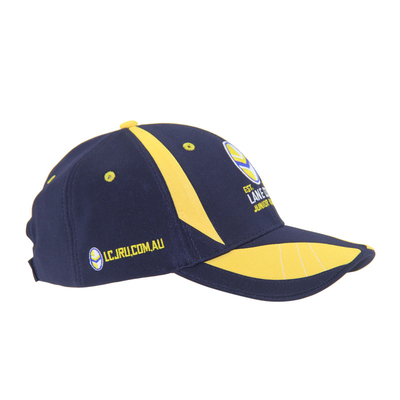 Casquettes de baseball de course en polyester sublimation ottoman avec logo à broderie plate