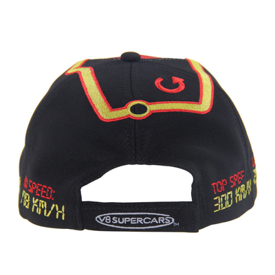 Casquettes de baseball de course en polyester sublimation ottoman avec logo à broderie plate
