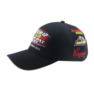 Logo imprimé Casquettes de baseball de course Casquette de baseball pour homme brodée pour adulte