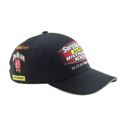 Logo imprimé Casquettes de baseball de course Casquette de baseball pour homme brodée pour adulte