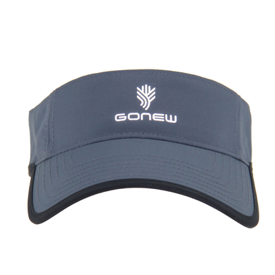 Polyester Tennis Visor solaire Bonnet Visor solaire de course avec fermeture arrière en velours