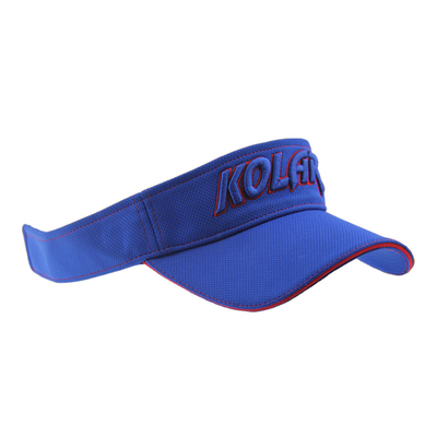 Pour adultes Polymesh Visor solaire Chapeaux de femme Logo de broderie sur mesure