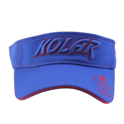 Pour adultes Polymesh Visor solaire Chapeaux de femme Logo de broderie sur mesure