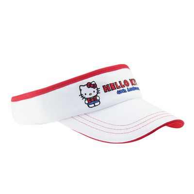 Enfants légers Visor solaire Casquettes blanches Visor à l'ombre du soleil Bonnet réglable Fermeture