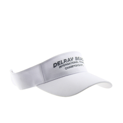 Broderie personnalisée Visor solaire Casquettes blanches Pour courir confortablement
