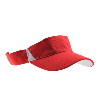 Chapeaux personnalisés en polymesh rouge d'été avec fermeture réglable