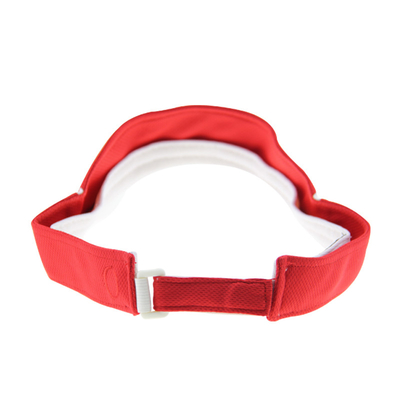 Chapeaux personnalisés en polymesh rouge d'été avec fermeture réglable
