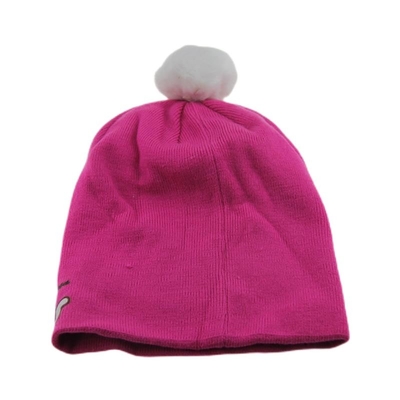 Chapeau de bonnet acrylique confortable sur mesure imprimé Chapeau de bonnet Pom Pom On Top