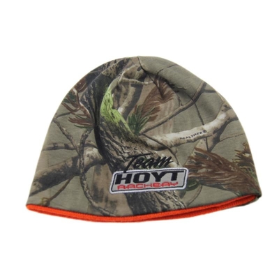 Unisexe camouflage réversible bonnet tricoté chapeaux personnalisés logo de broderie