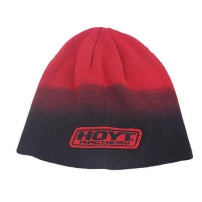 Chapeaux à bonnet en acrylique tricoté Skully Chapeaux à bonnet brodés Logo de patch tissé