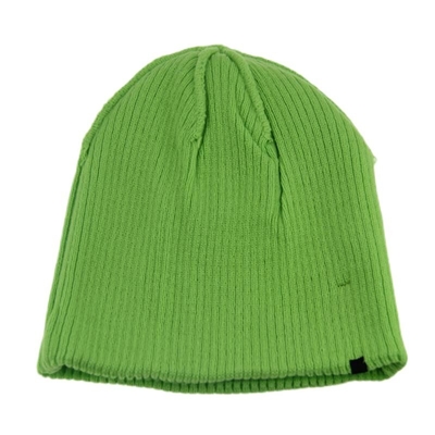 Chapeaux à bonnet en acrylique tricoté Skully Chapeaux à bonnet brodés Logo de patch tissé