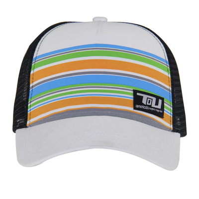 Chapeau de camionneur de taille moyenne chapeau de camionneur coloré chapeaux de camionneur personnalisés rayures d'impression