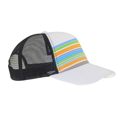 Chapeau de camionneur de taille moyenne chapeau de camionneur coloré chapeaux de camionneur personnalisés rayures d'impression