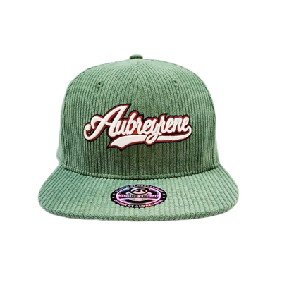 Unisexe construit 6 panneaux Snapback chapeau Corduroy Peak plat Profil moyen Snapback