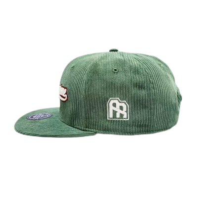 Unisexe construit 6 panneaux Snapback chapeau Corduroy Peak plat Profil moyen Snapback