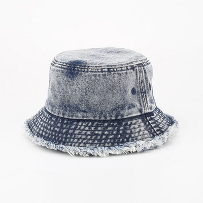 OEM ODM Lavé Les bords bruts Jeans Casquettes Vintage Classic Casquette