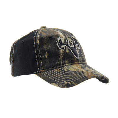 6 Panneaux de camouflage Broderie Casquettes de base-ball en plein air, Unisexe Chapeau de chasse réglable à profil bas
