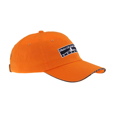 Classic 6 Panneau coton brodé casquettes de base-ball, à profil bas Sandwich réglable hommes et femmes
