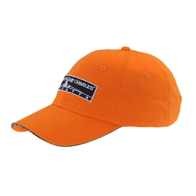 Classic 6 Panneau coton brodé casquettes de base-ball, à profil bas Sandwich réglable hommes et femmes