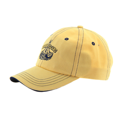 6 Panneaux de base en coton brodé Casquettes de baseball, Sandwich à profil bas Ajustable Casquettes pour hommes et femmes
