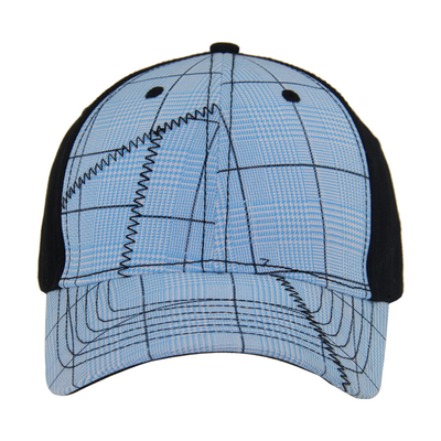 Mode 6 Panneau vérifier coton broderie casquettes de baseball, bas profil ajustable homme et femme casquette
