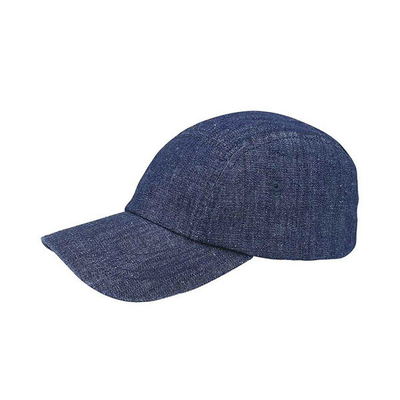 Caps de base-ball de 5 panneaux en denim, caps réglables à profil bas pour hommes et femmes
