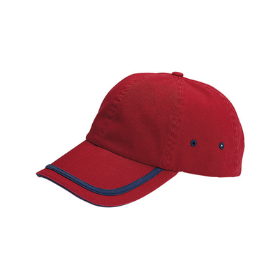 Chapeaux de baseball à six panneaux en coton non construits Chapeaux de baseball extérieurs Fermeture en velours